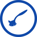 A graphic of a scrub brush