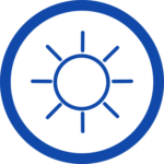 A graphic representing light